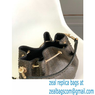 Bvlgari Serpenti Forever Bucket Bag 16cm Karung Leather Snake Black 2021 - Click Image to Close