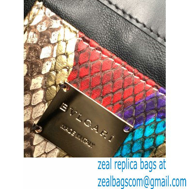 Bvlgari Serpenti Forever Crossbody Bag 20cm Karung Leather Snake Gold 2021 - Click Image to Close