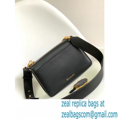 Bvlgari Serpenti Forever Crossbody Bag 25cm with Detachable Shoulder Strap Black/Gold 2021