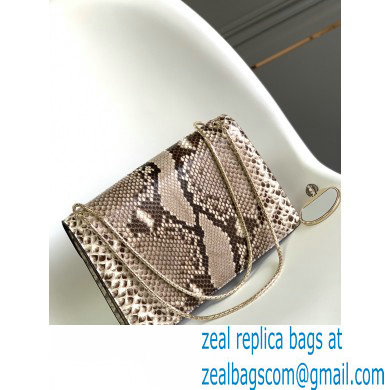 Bvlgari Serpenti Forever Crossbody Bag 27cm Karung Leather Snake Gray 2021 - Click Image to Close