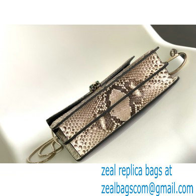 Bvlgari Serpenti Forever Crossbody Bag 27cm Karung Leather Snake Gray 2021 - Click Image to Close