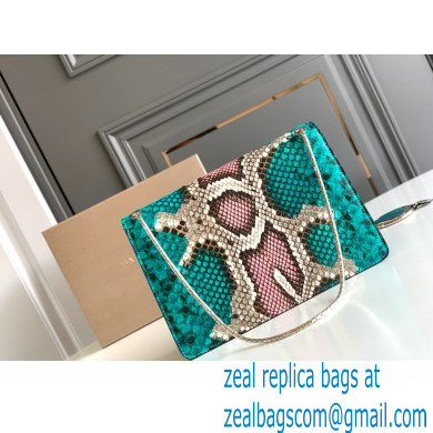 Bvlgari Serpenti Forever Crossbody Bag 27cm Karung Leather Snake Green 2021 - Click Image to Close