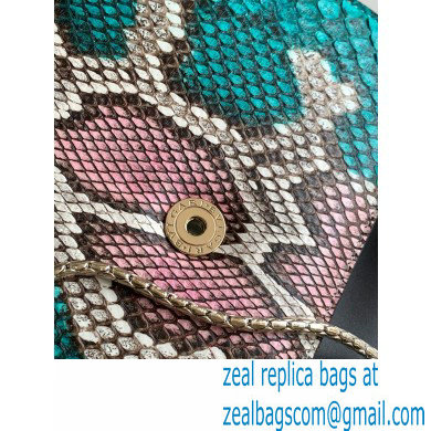 Bvlgari Serpenti Forever Crossbody Bag 27cm Karung Leather Snake Green 2021