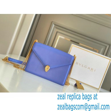 Bvlgari Serpenti Forever Shoulder Bag 19cm Blue Purple 2021