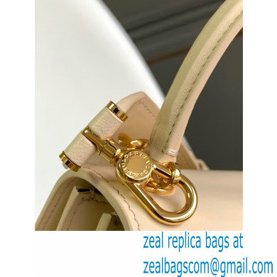 Bvlgari Serpenti Forever Top Handle Crossbody Bag 18cm with Detachable Shoulder Strap Creamy 2021