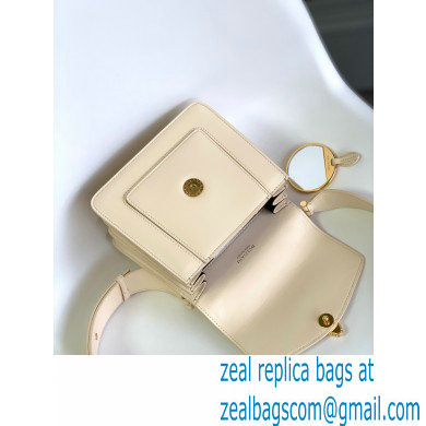 Bvlgari Serpenti Forever Top Handle Crossbody Bag 18cm with Detachable Shoulder Strap Creamy 2021