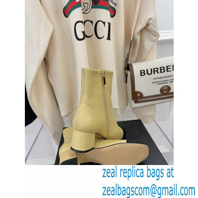 Chanel Heel 5cm Ankle Boots Lambskin/Grosgrain Beige 2021