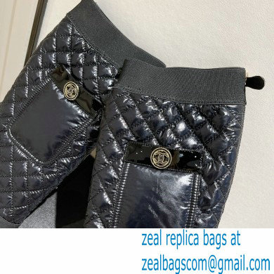 Chanel Mixed Fibers Heel 5cm High Boots G38428 Black 2021