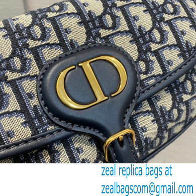 Dior Bobby East-West Bag in Blue Oblique Canvas 2021 - Click Image to Close