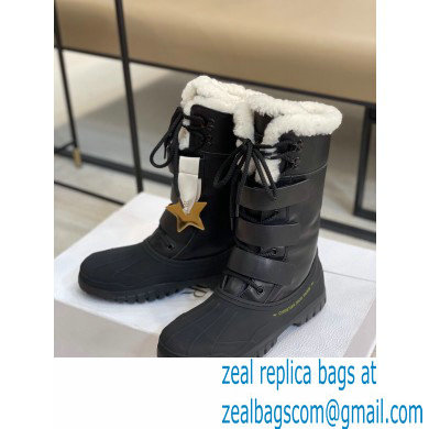 Dior Calfskin and Lambskin Wool Ankle Boots Black 2021