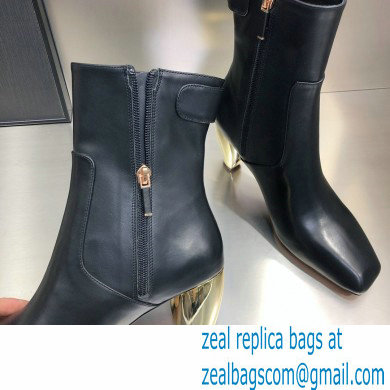 Dior Heel 9cm Calfskin Rhodes Ankle Boots Black 2021