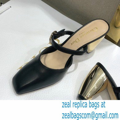 Dior Heel 9cm Calfskin Rhodes Mules Black 2021