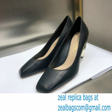 Dior Heel 9cm Calfskin Rhodes Pumps Black 2021