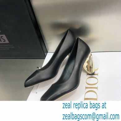 Dior Heel 9cm Calfskin Rhodes Pumps Black 2021 - Click Image to Close