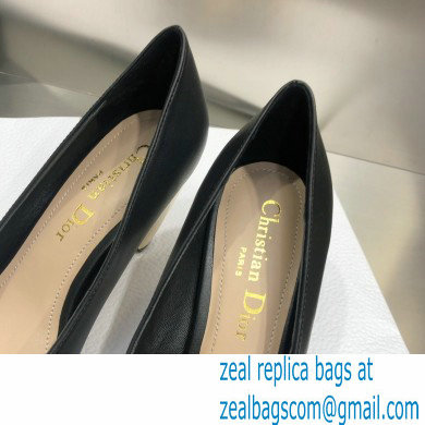 Dior Heel 9cm Calfskin Rhodes Pumps Black 2021 - Click Image to Close