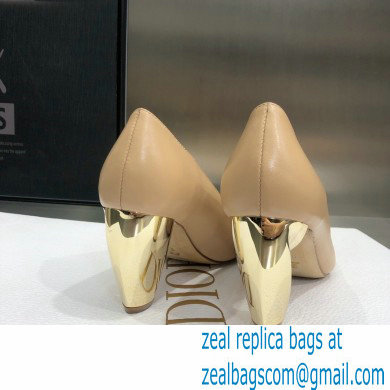 Dior Heel 9cm Calfskin Rhodes Pumps Nude 2021