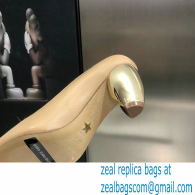 Dior Heel 9cm Calfskin Rhodes Pumps Nude 2021 - Click Image to Close