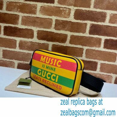 Gucci 100 Belt Bag 602695 Yellow Leather 2021