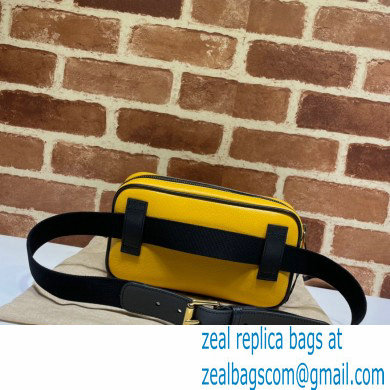 Gucci 100 Belt Bag 602695 Yellow Leather 2021 - Click Image to Close