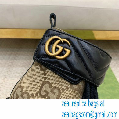 Gucci Ankle Boots Black/Beige with Double G 678984 2021 - Click Image to Close