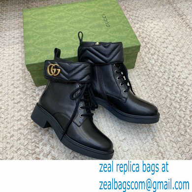 Gucci Ankle Boots Black with Double G 670397 2021 - Click Image to Close