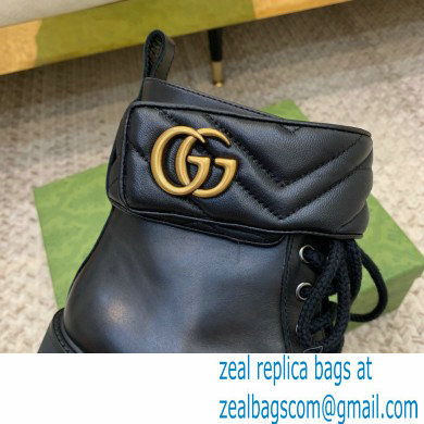 Gucci Ankle Boots Black with Double G 670397 2021 - Click Image to Close