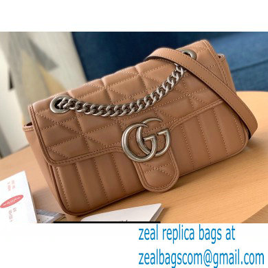 Gucci Aria Collection GG Marmont Mini Shoulder Bag 446744 Rose Beige 2021
