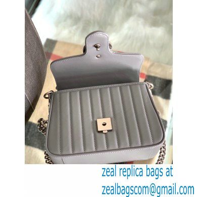 Gucci Aria Collection GG Marmont Mini Top Handle Bag 583571 Grey 2021