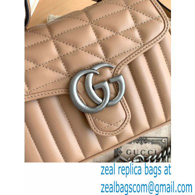 Gucci Aria Collection GG Marmont Mini Top Handle Bag 583571 Rose Beige 2021