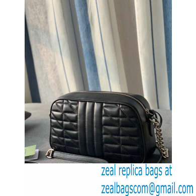 Gucci Aria Collection GG Marmont Small Shoulder Bag 447632 Black 2021
