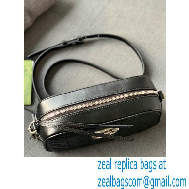 Gucci Aria Collection GG Marmont Small Shoulder Bag 447632 Black 2021