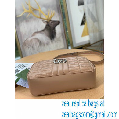 Gucci Aria Collection GG Marmont Small Shoulder Bag 447632 Rose Beige 2021