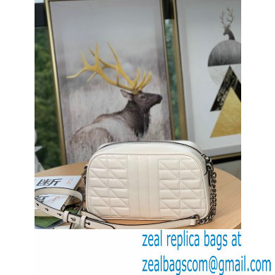 Gucci Aria Collection GG Marmont Small Shoulder Bag 447632 White 2021