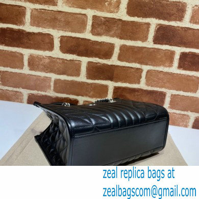 Gucci Aria Collection GG Marmont Small Tote Bag 681483 Black 2021