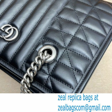 Gucci Aria Collection GG Marmont Small Tote Bag 681483 Black 2021
