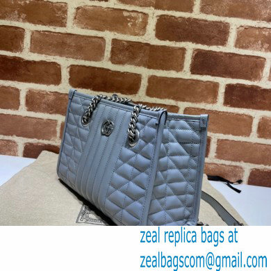 Gucci Aria Collection GG Marmont Small Tote Bag 681483 Grey 2021