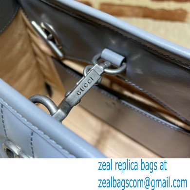 Gucci Aria Collection GG Marmont Small Tote Bag 681483 Grey 2021