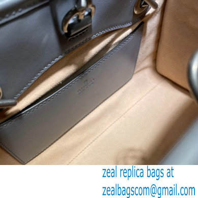 Gucci Aria Collection GG Marmont Small Tote Bag 681483 Grey 2021