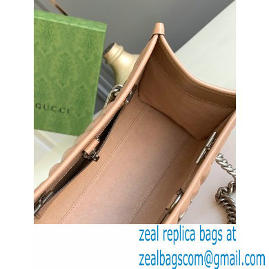 Gucci Aria Collection GG Marmont Small Tote Bag 681483 Rose Beige 2021