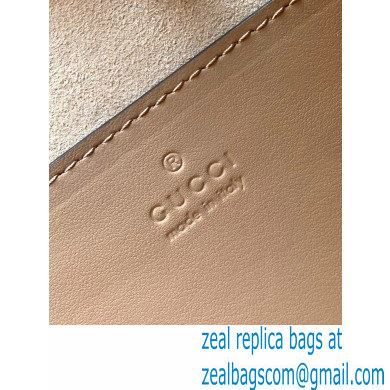 Gucci Aria Collection GG Marmont Small Tote Bag 681483 Rose Beige 2021