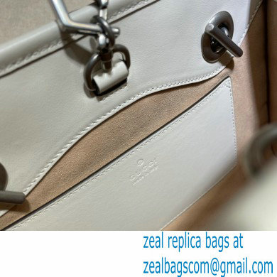 Gucci Aria Collection GG Marmont Small Tote Bag 681483 White 2021