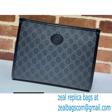 Gucci Beauty case bag with Interlocking G 672956 Black 2021