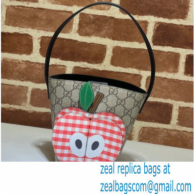 Gucci Children's GG bucket bag apple 653954 - Click Image to Close
