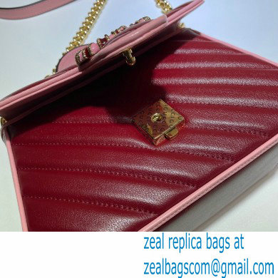 Gucci Diagonal GG Marmont Mini Top Handle Bag 583571 Red/Pink 2021