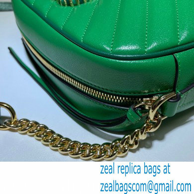 Gucci Diagonal GG Marmont Small Shoulder Bag 447632 Green 2021