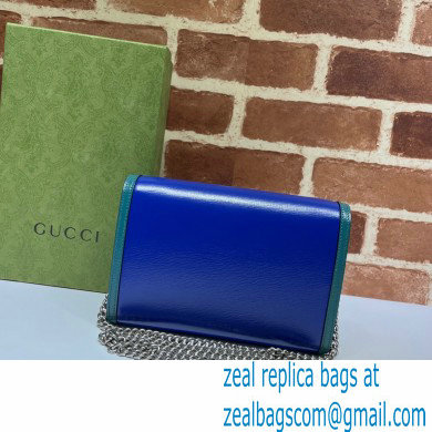 Gucci Dionysus Mini Chain Bag 401231 Leather Blue/Turquoise 2021