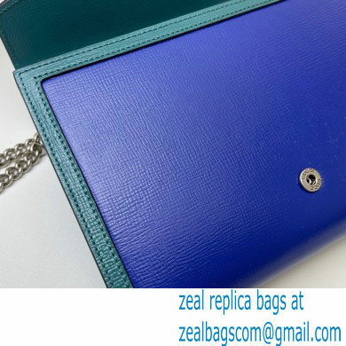 Gucci Dionysus Mini Chain Bag 401231 Leather Blue/Turquoise 2021
