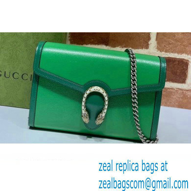 Gucci Dionysus Mini Chain Bag 401231 Leather Green/Emerald 2021 - Click Image to Close