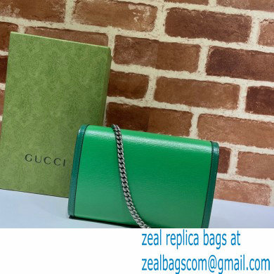 Gucci Dionysus Mini Chain Bag 401231 Leather Green/Emerald 2021