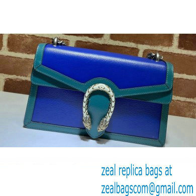 Gucci Dionysus Small Shoulder Bag 400249 Leather Blue/Turquoise 2021